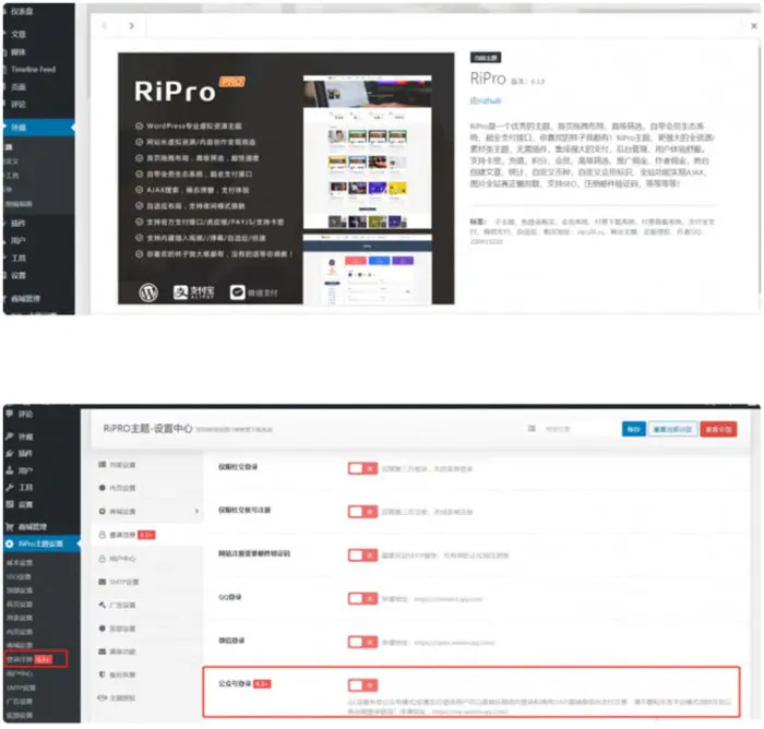 RiPro6.3.8日主题修复版 WordPress资源下载站主题模板 去后门和加密 - 截图1