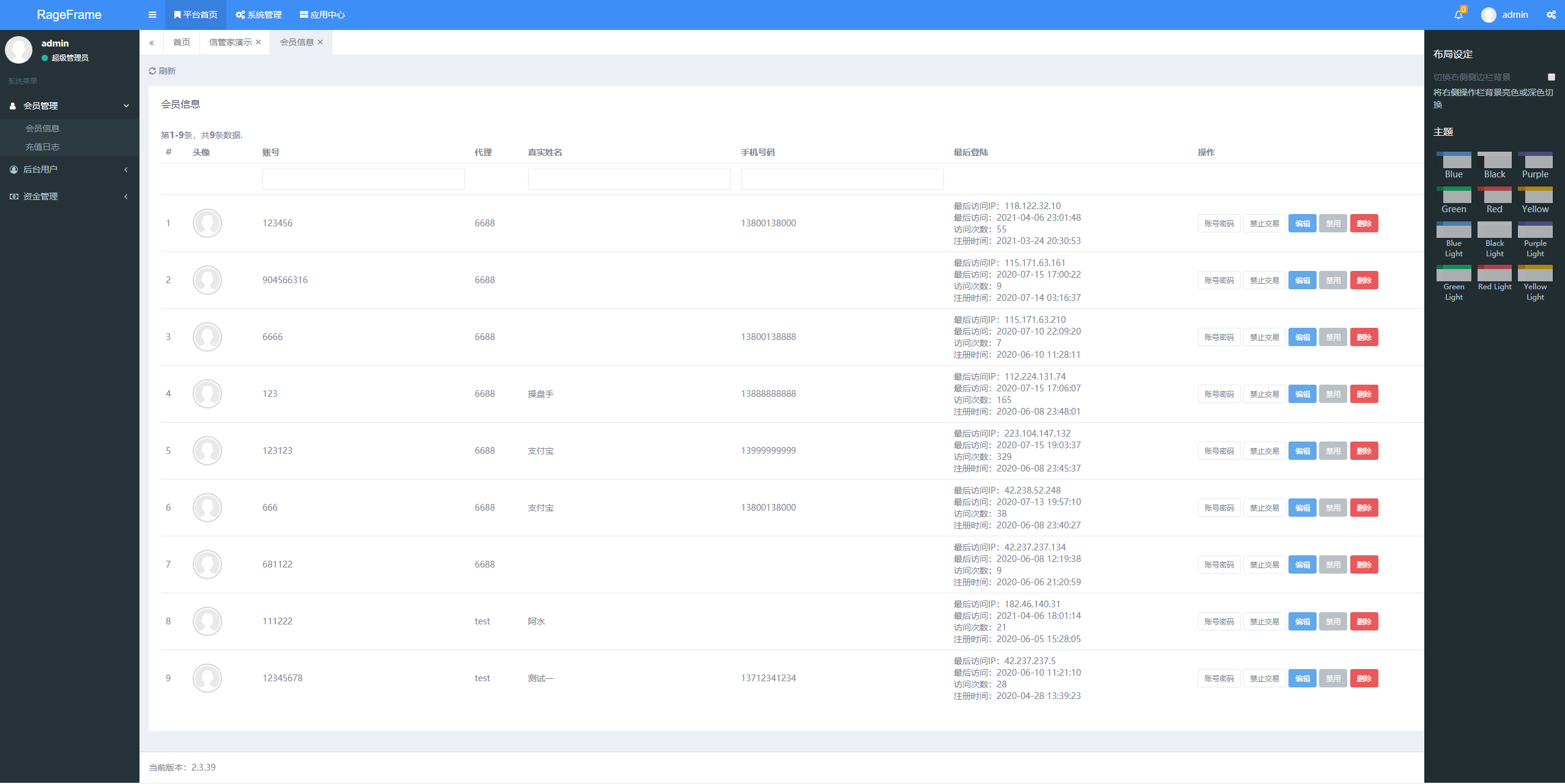【优选源码】信管家全开源PHP资管软件源码/全新YII2框架开发 - 截图3
