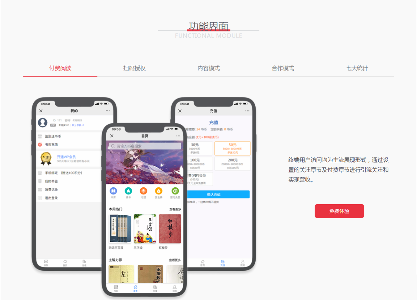 【优选源码】【微信小说平台系统 v1.0】草莓CDMS原创内容分销系统+每个版块可单独开关 - 截图1