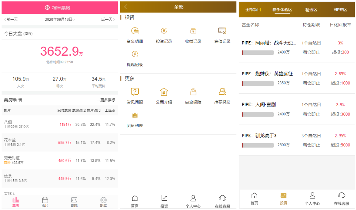 【优选源码】[影视投资理财]亲测简约版影视投资理财二开投资理财源码完整数据 - 截图1
