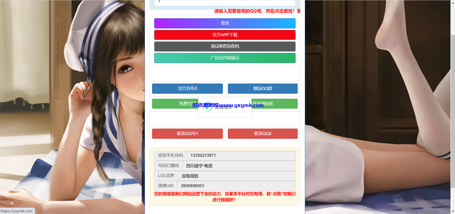【优选源码】html查绑 上传即可使用 - 截图1