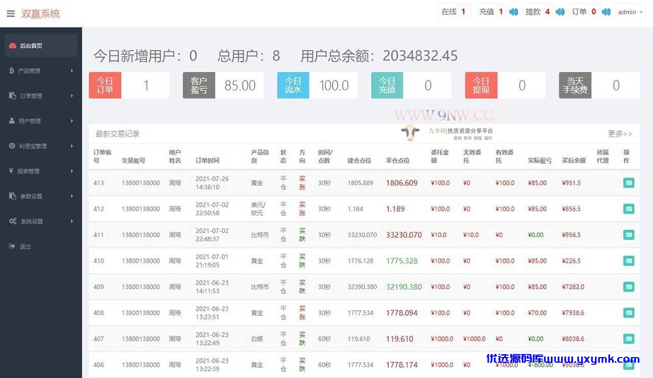 【优选源码】微交易时间盘外汇盘7月最新修复版 - 截图5