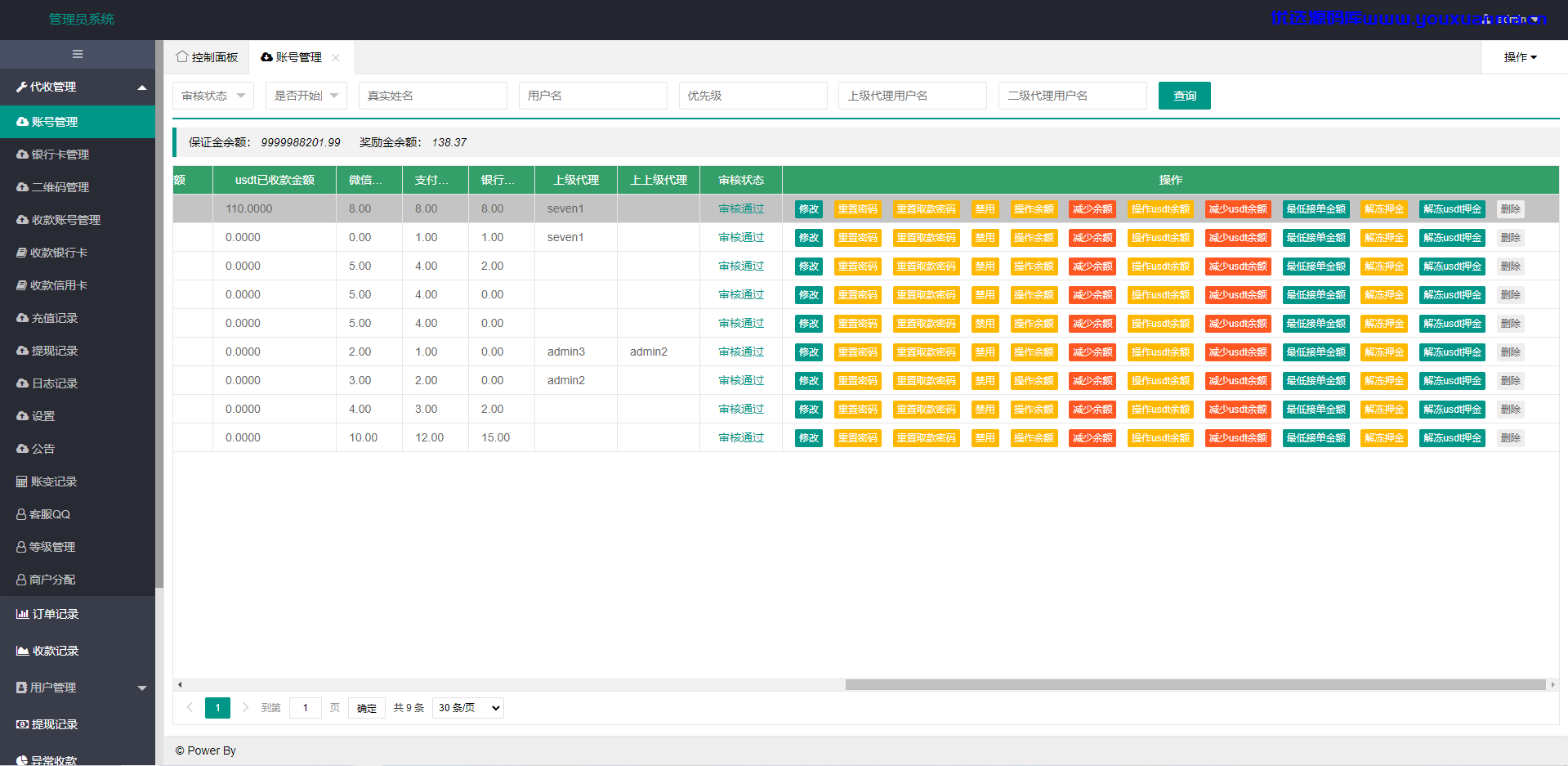 【优选源码】免签支付系统/USDT码商支付系统/免签聚合支付/码商商户代理支付系统 - 截图10