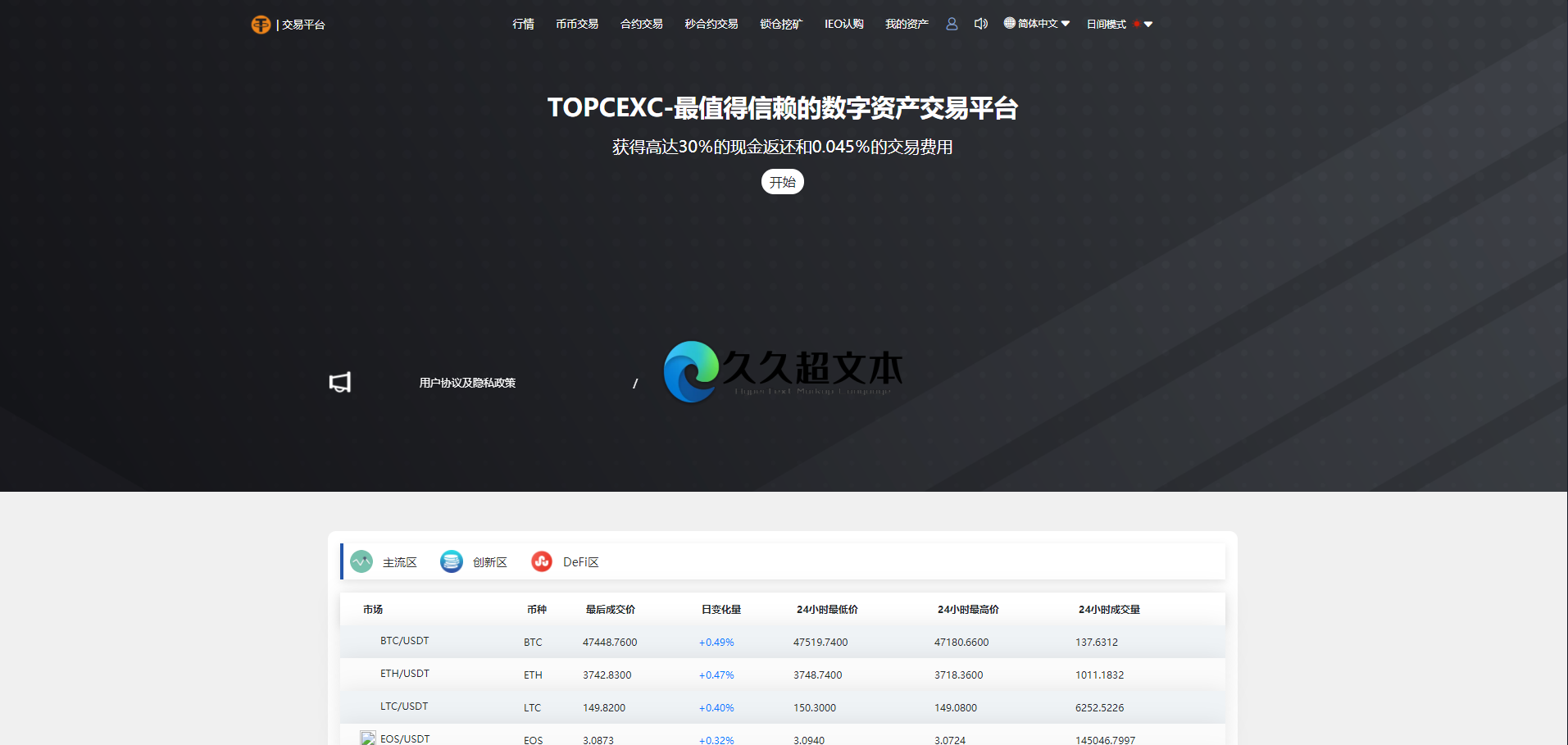 【优选源码】【虎年福利】多语言交易所/12国语言/秒合约/申购/锁仓/K线完整/脚本最全/带教程/日夜模式 - 截图1