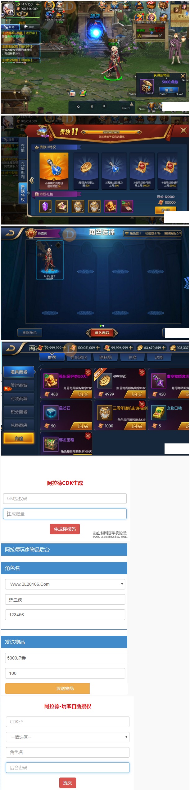【优选源码】手游【阿拉德之怒】傻瓜式完美一键端+后代+无限刷道具 - 截图1