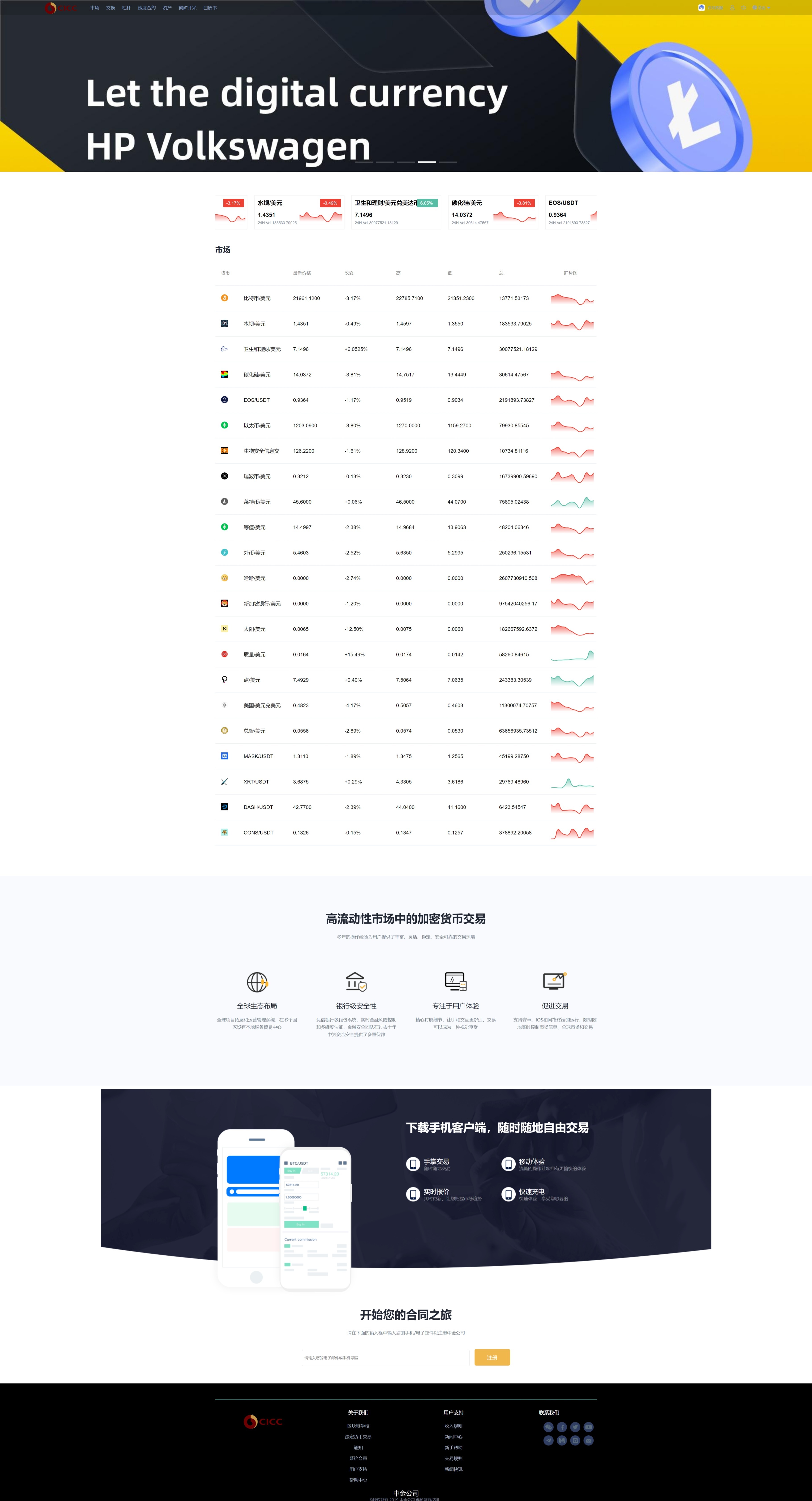 【优选源码】新版UI多语言交易所/锁仓挖矿/币币秒合约交易所 - 截图6