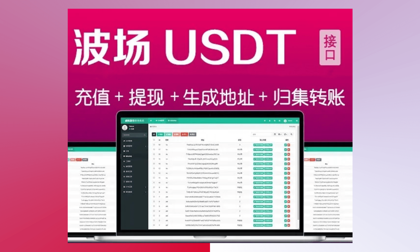 【优选源码】波场钱包对接 trx钱包对接 trc20代币对接 usdt钱包对接 tron 自动充提 Fil充提 FileCoin - 截图1