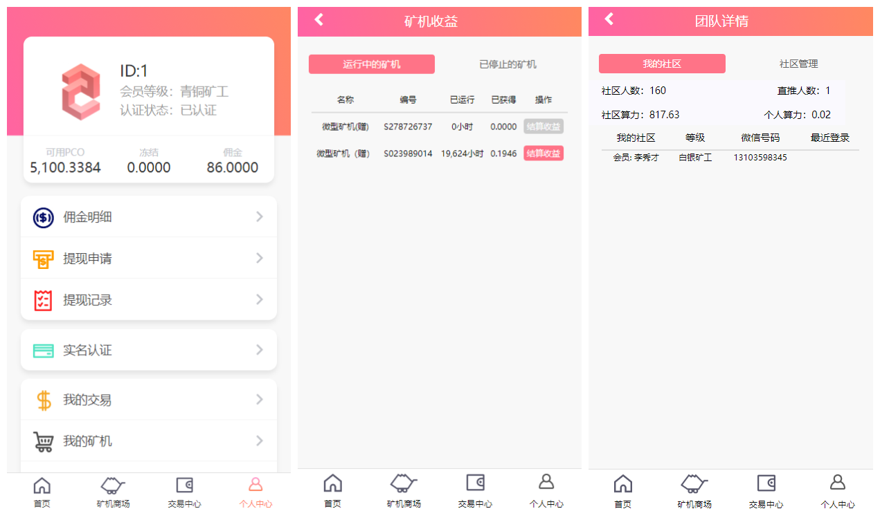 【优选源码】2021最新区块链源码修复版+带商城+带签到功能+虚拟币，PCO区块挖矿源码 - 截图6