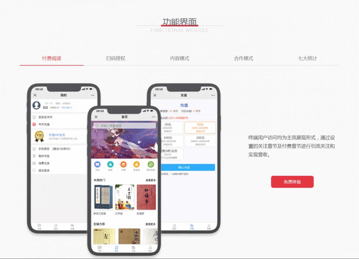 【优选源码】原创微信小说平台系统源码 分销系统源码 内容分销系统源码 支持小说 漫画 有声 影视 - 截图1