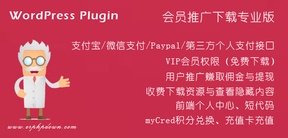 【优选源码】Erphpdown V12会员推广下载-付费下载资源与查看内容的丨WordPress付费插件推荐 - 截图1