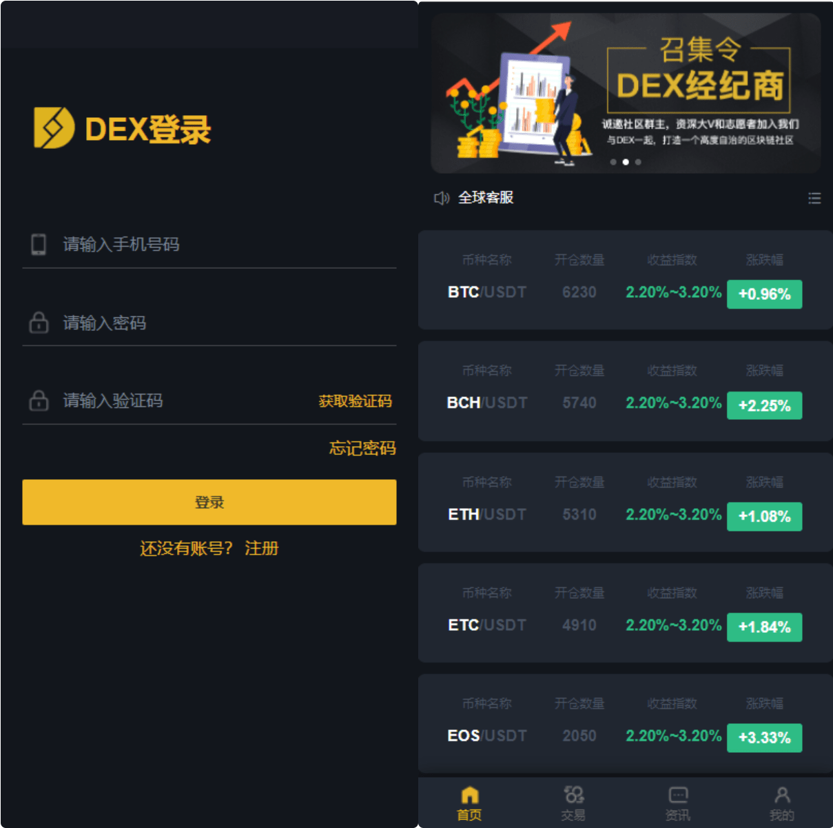 【优选源码】区块链交易系统/区块链买卖系统/区块链交易所系统 - 截图1