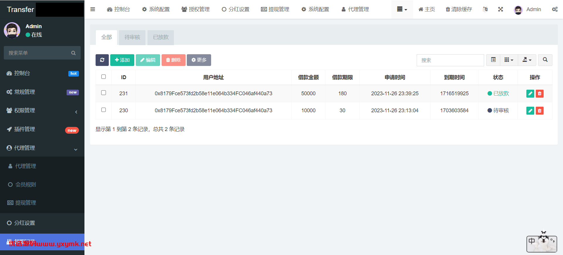 【优选源码】defi空投授权盗u秒u系统/多语言usdt借贷盗U系统/三级代理/defi四链盗u秒u系统 - 截图9
