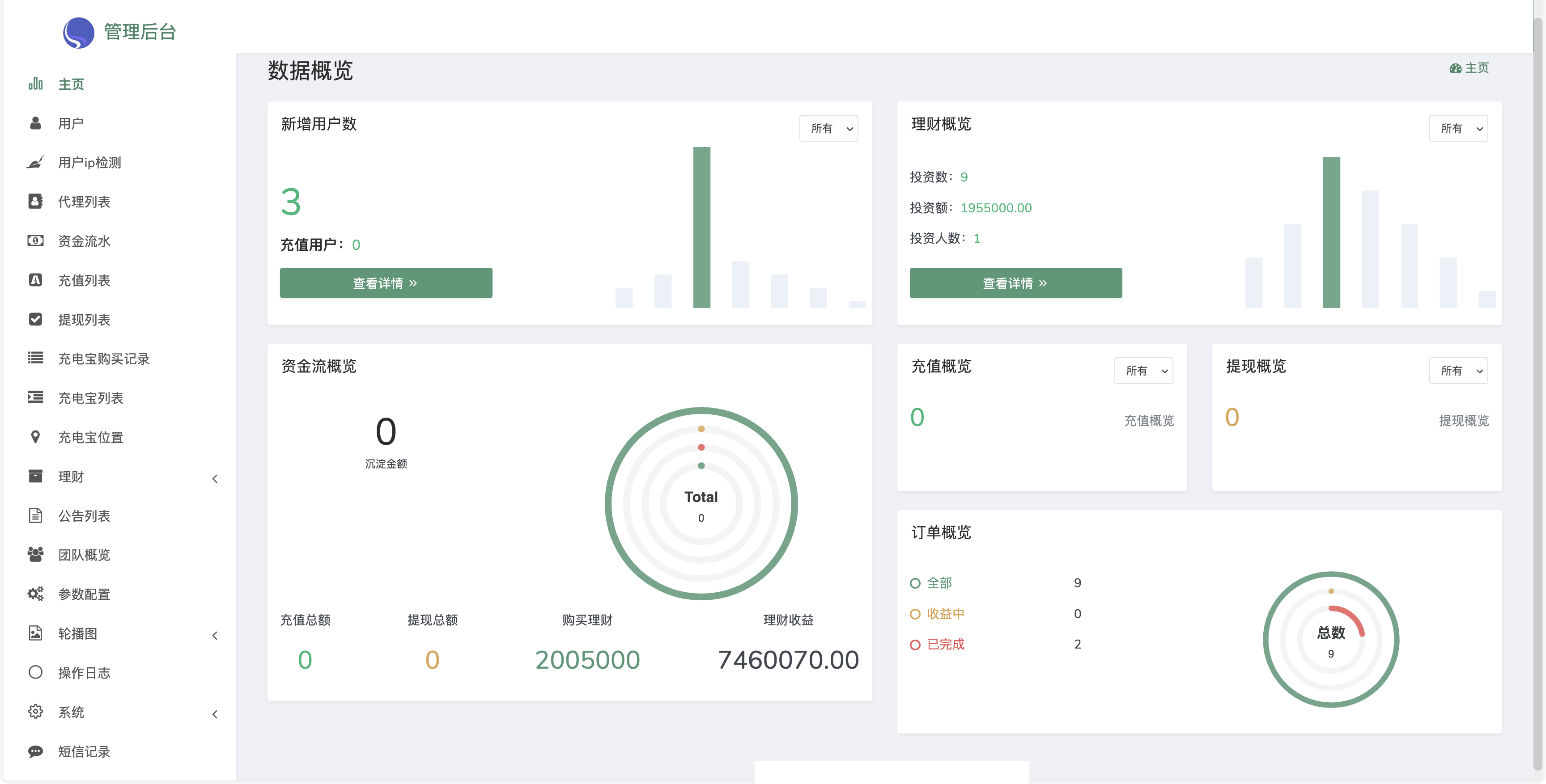 【优选源码】ABB双语言共享充电宝投资理财源码/五级分销返利+地图显示模式/vue编译后前端 - 截图11