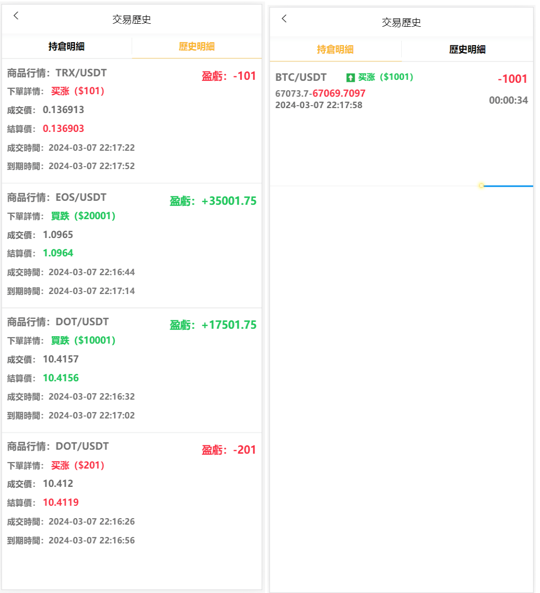 【优选源码】4语言微盘仿交易所源码/K线正常/秒合约/质押/文本搭建教程 - 截图2