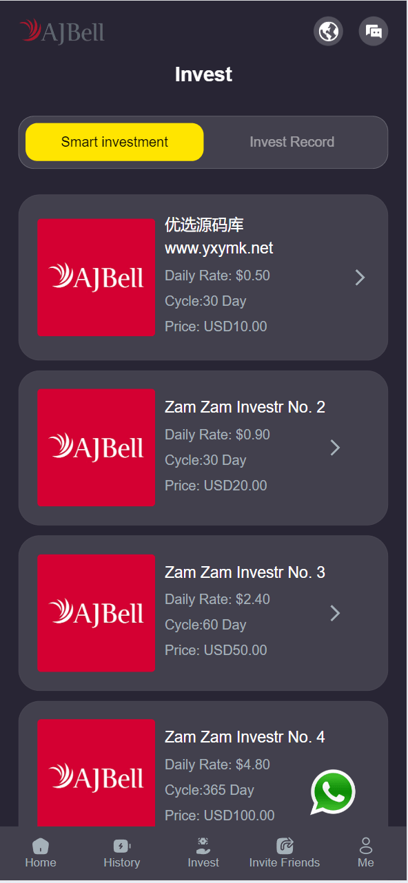 【优选源码】海外ajbell投资理财源码 - 截图3