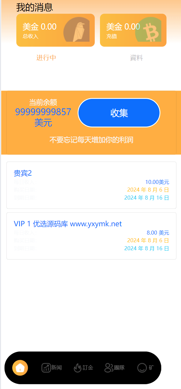【优选源码】最新海外usdt挖矿投资理财源码 - 截图7