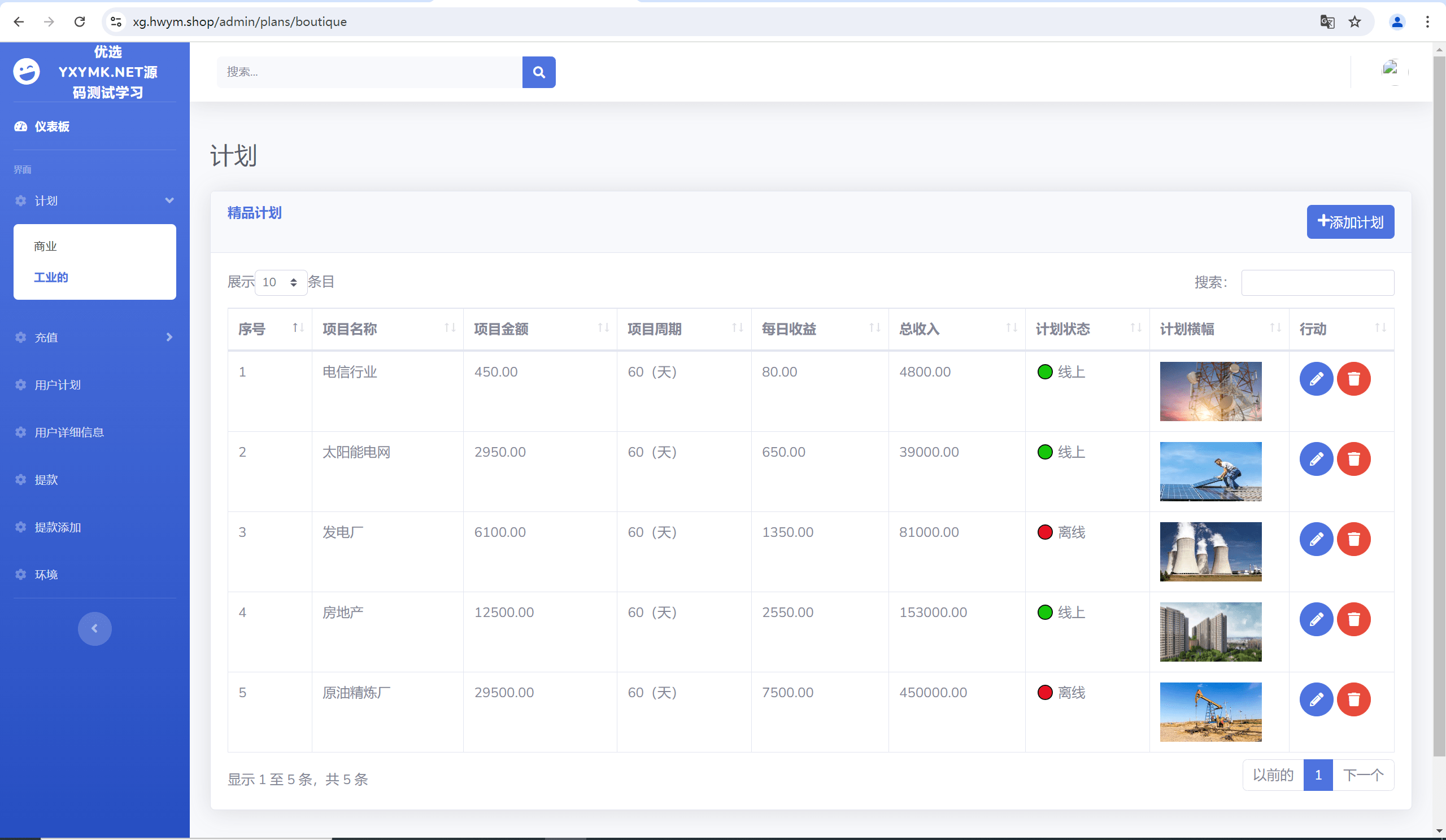 【优选源码】海外酒店/房地产/商业共享投资理财系统源码 - 截图14
