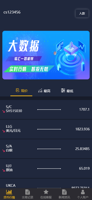 【优选源码】ThinkPHP二次开发:福汇微盘源码 + 时间盘 + K线采集 功能强大 - 截图2