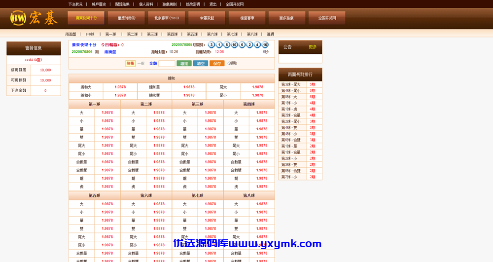 【优选源码】2021版BW宏基OA信用现金盘,PHP全开源修复版本,欢乐彩源码,带手机简版 - 截图3