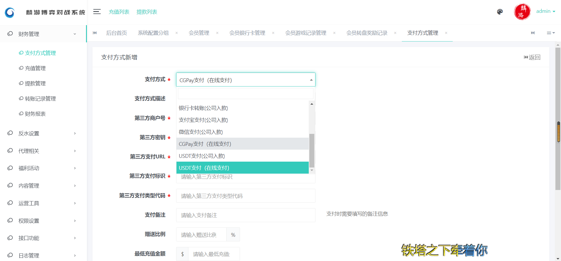 【优选源码】麒游第七套娱乐城源码模板Vue框架开发,多语言版,新增虚拟币USDT充值通道+文本搭建说明 - 截图6