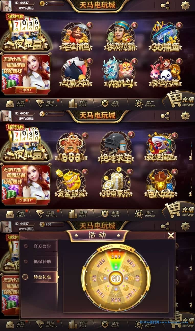 【优选源码】天马电玩城完美服务器打包版本+完整数据+游戏众多 - 截图1
