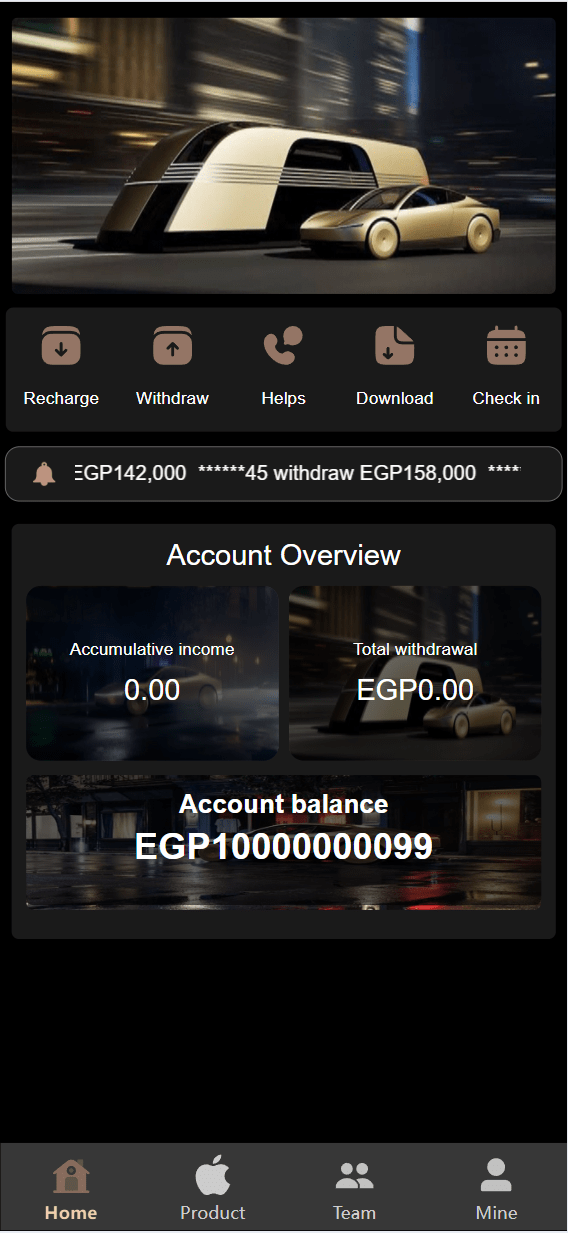 【优选源码】海外新版本开发高端Apple/科技汽车/共享投资理财系统源码 - 截图1