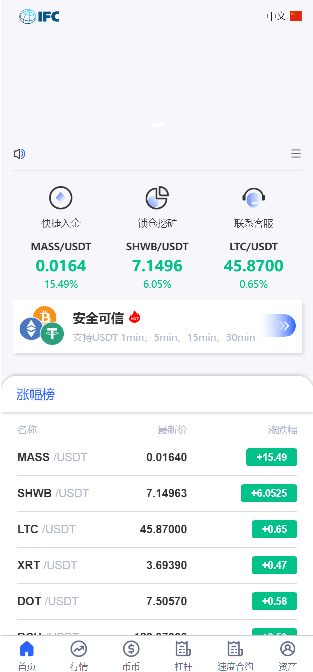 【优选代售】修复完整版新版UI多语言交易所/锁仓挖矿/币币秒合约交易所/双端源码 - 截图4