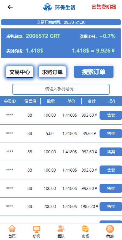 【优选源码】GRT矿机虚拟币投资理财系统/区块链源码/云矿机算力 - 截图3