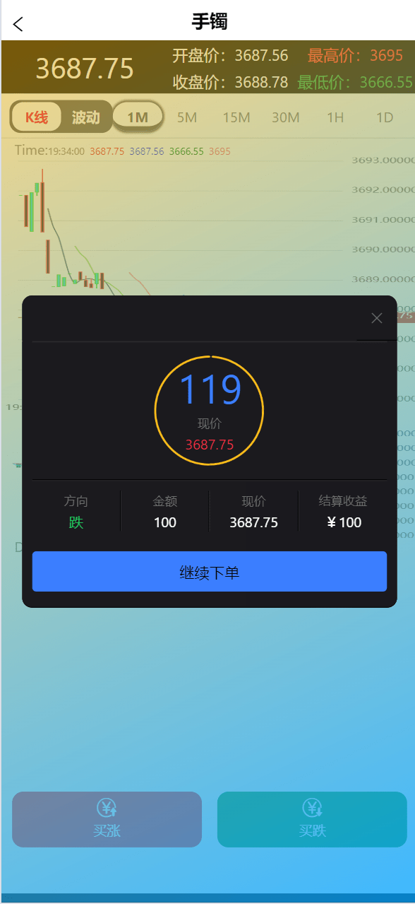 【优选代售】新周大福微盘UI二开版/单控全控+改单/前端html+后端PHP - 截图6
