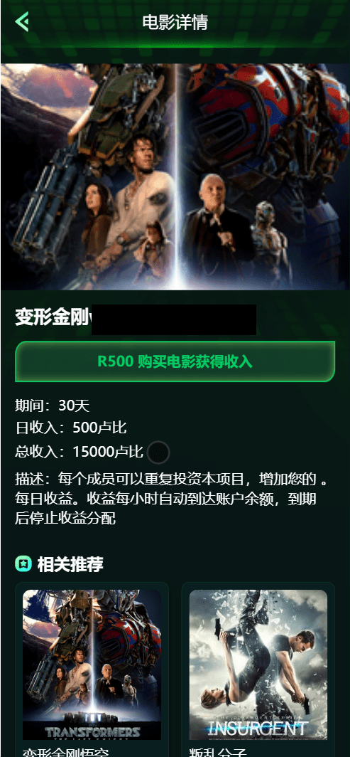 【优选源码】Flickiri Fun海外电影投资理财源码/前端html+后端PHP - 截图2