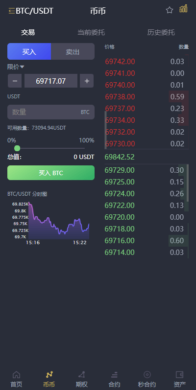 【优选代售】完整修复多语言交易所系统/秒合约/期权/合约/新币申购/投资理财 - 截图5