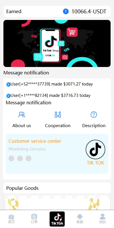 海外TIKTOK抢单刷单系统/多语言刷单/打针/重置订单 详情图 2
