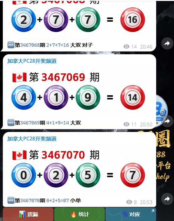 【优选源码】PC28开奖播报机器人/加拿大开奖/加拿大28开奖自动播报TG机器人源码 - 截图1