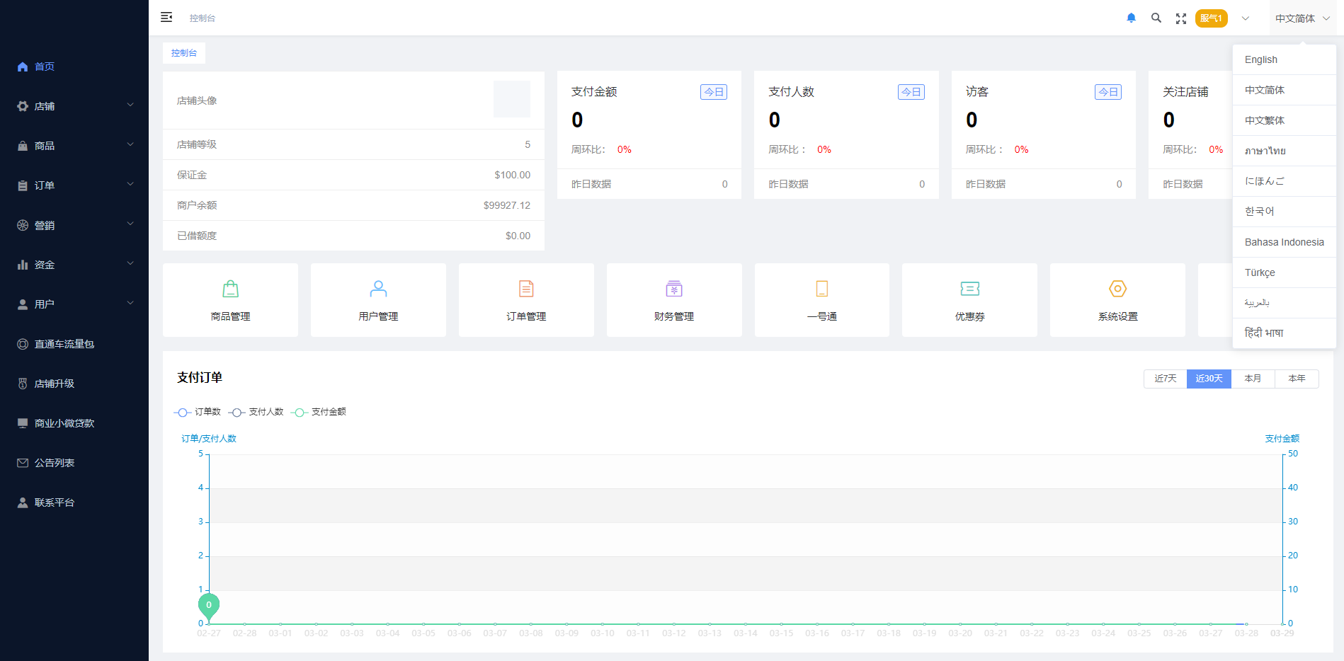多语言海外商城系统/多商户跨境电商/前端uniapp/vue外贸商城 详情图 13
