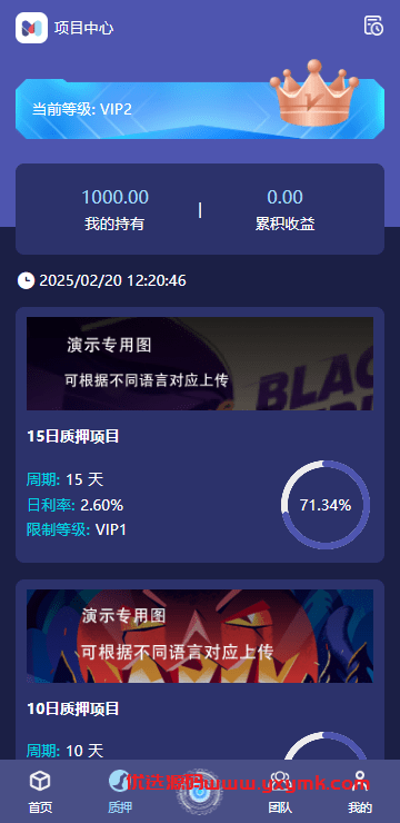 【优选代售】高端多语言自动挖矿系统/海外质押理财/自定义语言 - 截图3