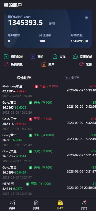 【优选代售】uinapp版微交易系统/贵金属交易平台/定制版微盘源码 - 截图2
