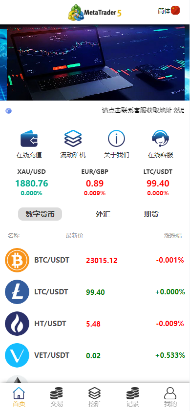定制版MT5微交易系统/MT5微盘系统/矿机质押/外汇虚拟币微盘源码 详情图 2