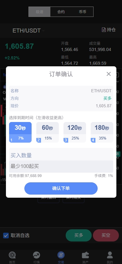 海外JAVA交易所系统/秒合约/合约/JAVA交易所 详情图 6