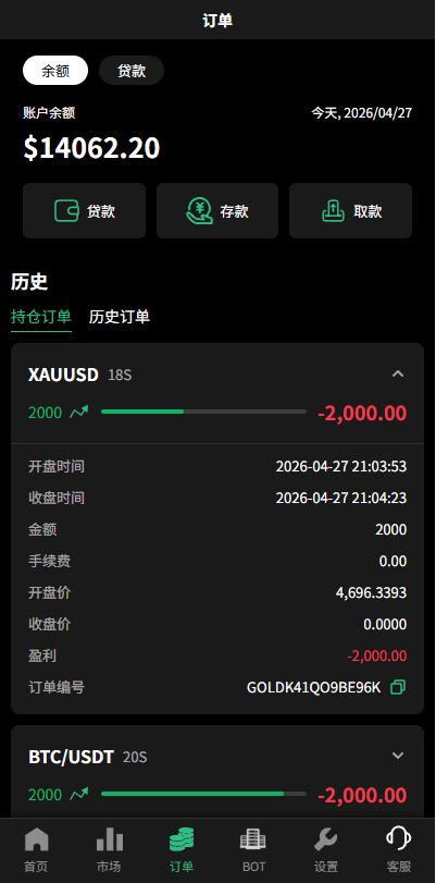 【优选代售】多语言秒合约/虚拟币/贵金属/外汇交易/贷款/投资 - 截图4