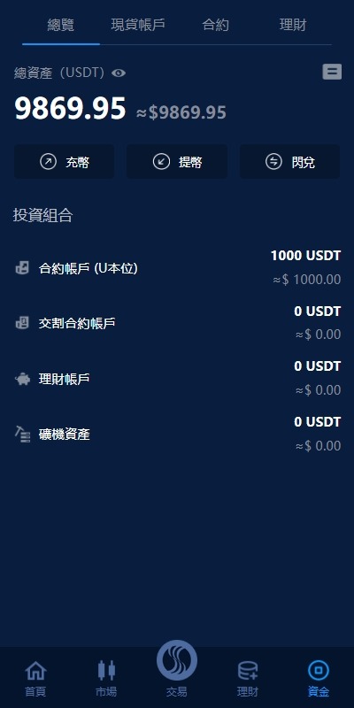 【优选代售】海外交易所系统/永续合约交割合约/K线控制/质押理财 - 截图5