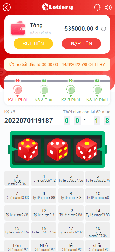 【优选代售】越南语快三游戏/竞猜下注游戏/越南游戏/控制开奖 - 截图1