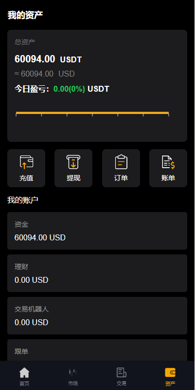 【优选代售】多语言海外微盘系统/虚拟币外汇微交易/秒合约时间盘全开源带前端uniapp源码 - 截图3