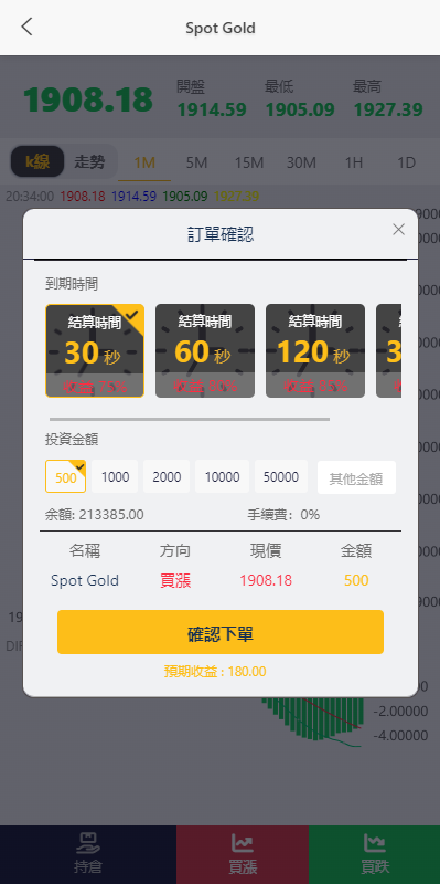 运营版微交易系统/日本微盘源码/多语言虚拟币微盘系统 详情图 8