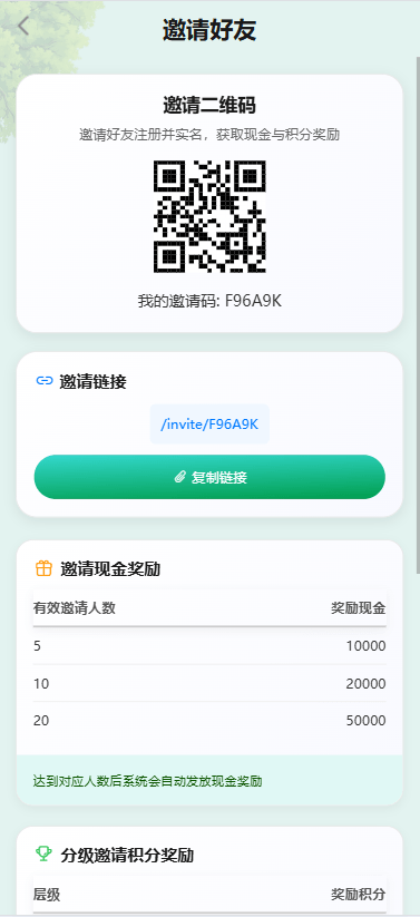 【优选代售】多语言投资理财系统/绿色种树/签到/任务/转盘/分销 - 截图11