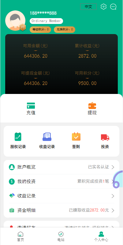 【优选代售】海外光伏电站投资理财系统/多语言项目投资源码 - 截图10