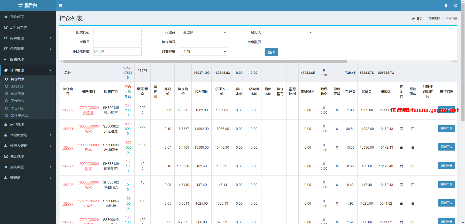 【优选代售】新版股票配资系统/A股股票系统/前端uinapp - 截图14