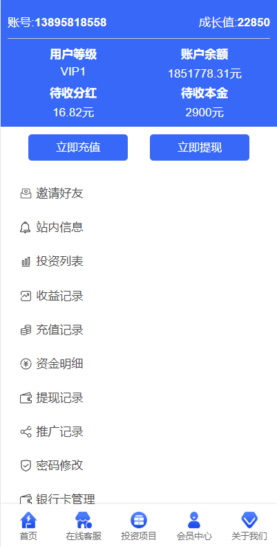 项目投资理财系统/投资众筹系统/分红返利 详情图 8