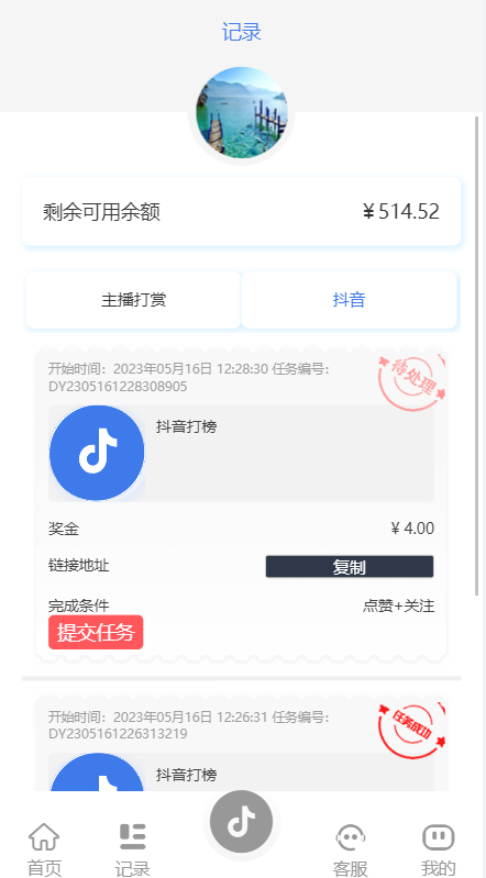 新UI抖音打赏抢单刷单系统/抖音任务系统/手动自动抢单刷单 详情图 9