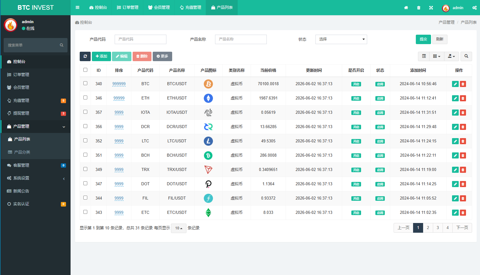 【优选代售】多语言秒合约交易/虚拟币微交易时间盘/实名认证/在线客服 - 截图17