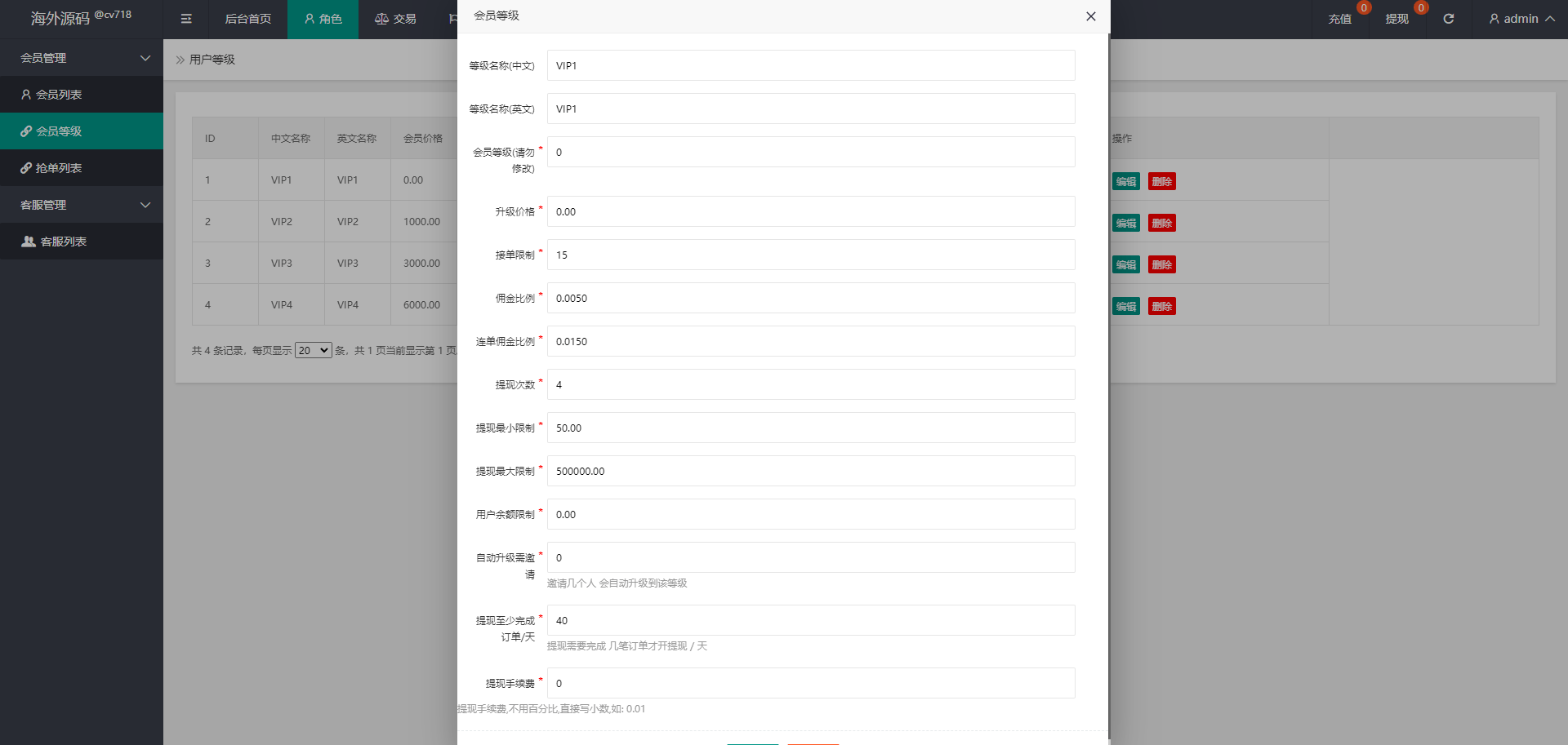 【优选代售】多语言海外抢单刷单系统/连单刷单系统/订单自动匹配系统 - 截图13